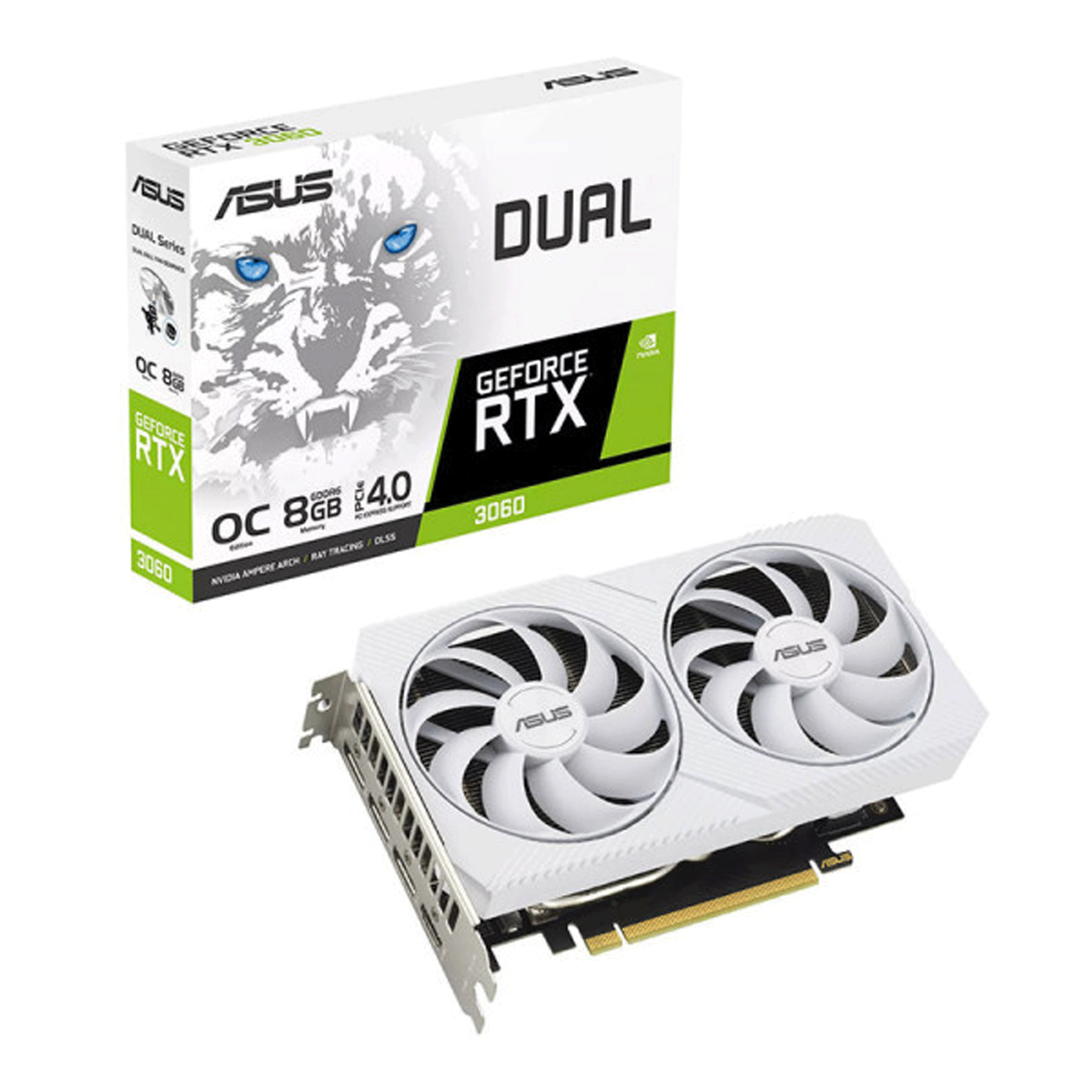 Card Màn Hình ASUS DUAL RTX 3060-O8G White