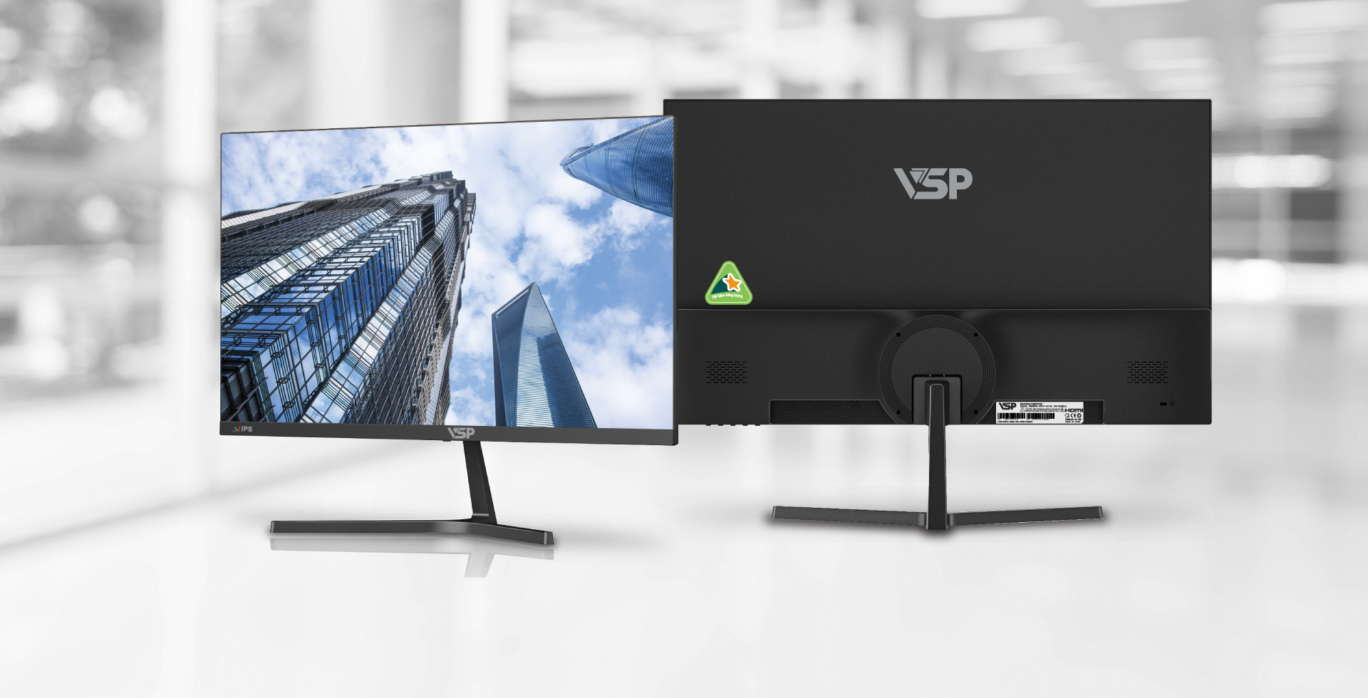 Màn hình VSP LED tràn viền Slim Bezel V2407S IPS - Ảnh 3