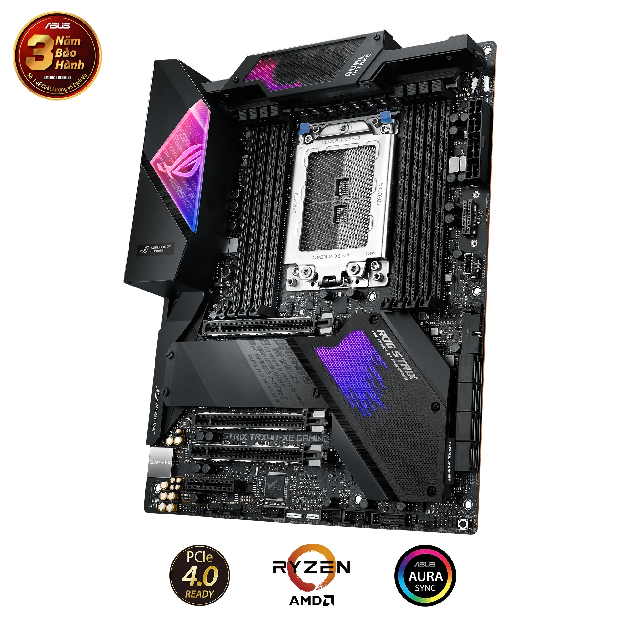 Mainboard Asus ROG Strix TRX40-E Gaming - Ảnh 2