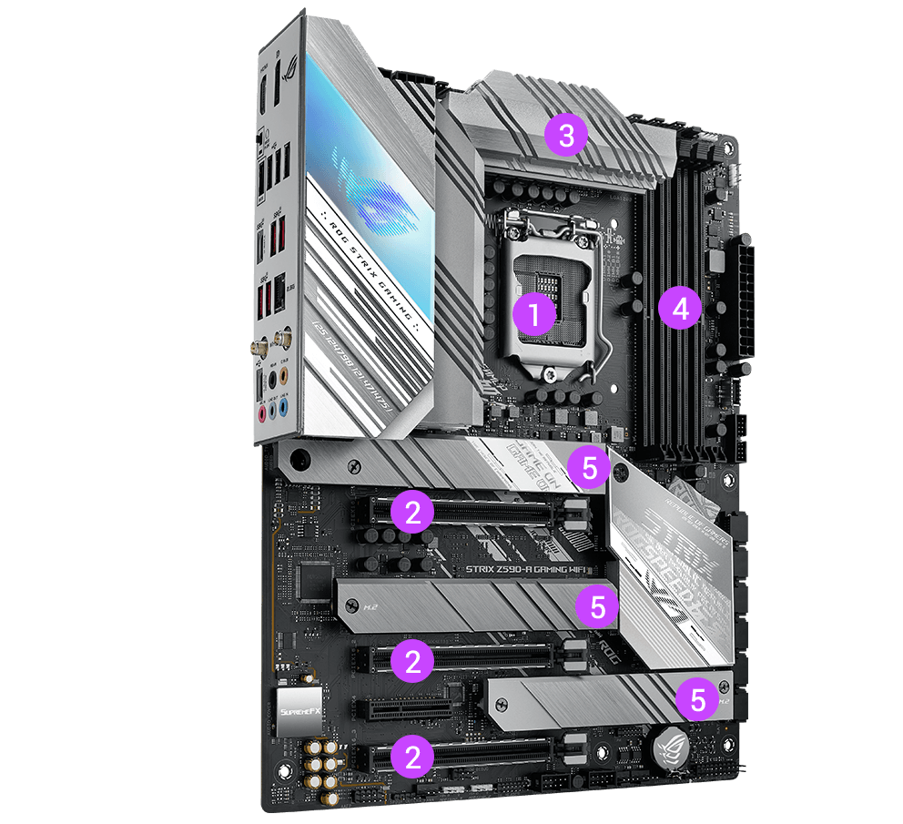 Mainboard ASUS ROG STRIX Z590-A GAMING WIFI - Ảnh 2