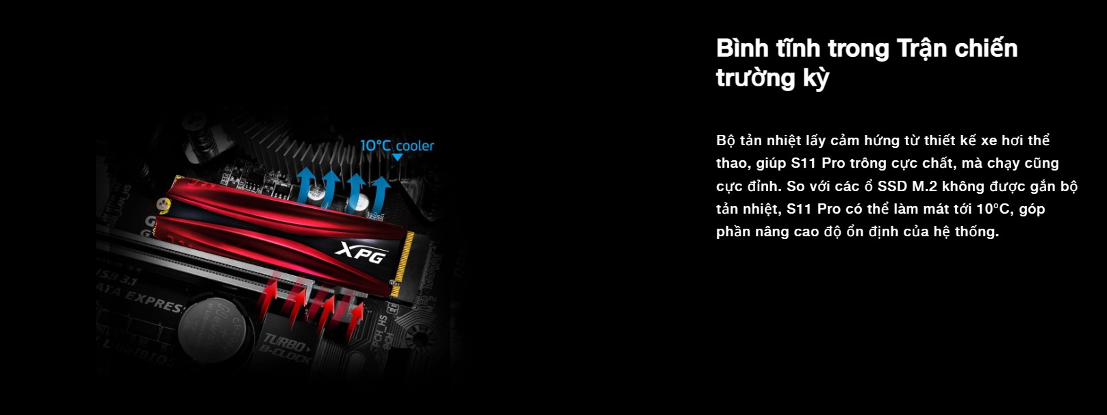 o cung ssd adata xpg gammix s11 pro 256gb m 2 3