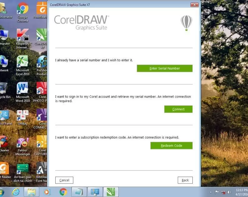 hướng dẫn crack corel x7